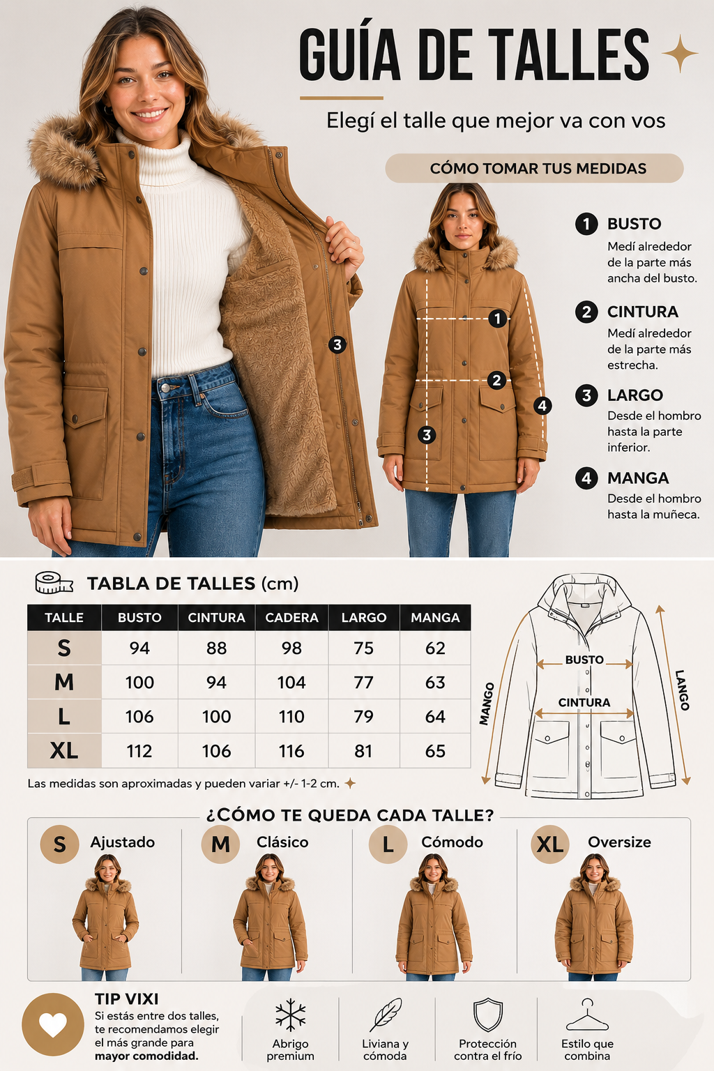 Campera Parka Winter Premium