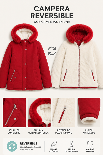 Parka Reversible Premium 2 en 1 | Dos Looks en Una Sola Campera