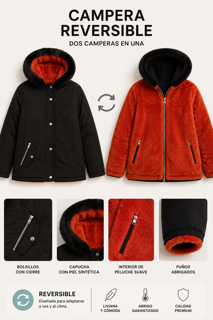 Parka Reversible Premium 2 en 1 | Dos Looks en Una Sola Campera